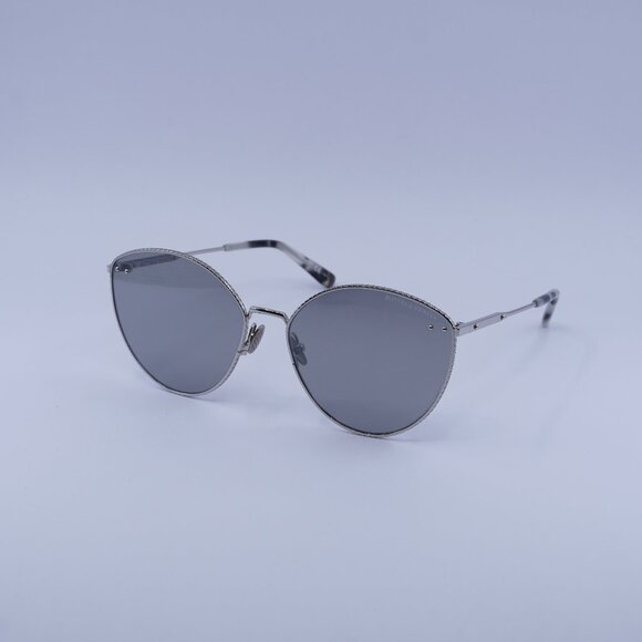 Bottega Veneta BV0259S 002 Sunglasses Silver Cat Eye Frame, Silver Lenses main image 4
